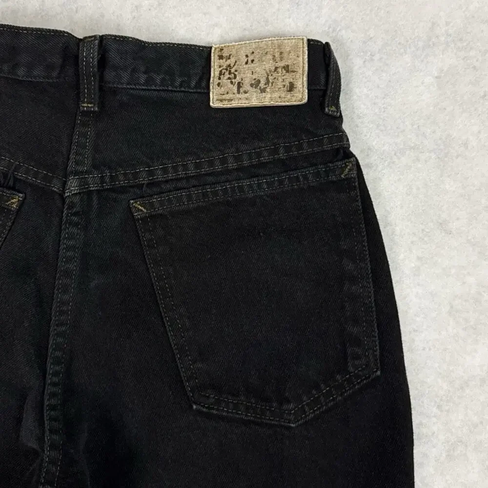 Girbaud Jeans Mens 28 Black Straight Leg Vintage Y2K Denim Pants
